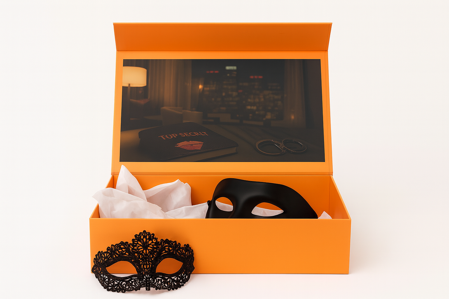 AMORE ME Kit of 10+ items for lovers in role game: "Spies"